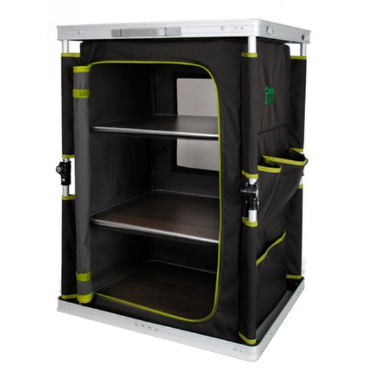 캠프365  버튼식 스마트 폴더블 쉘프 우드