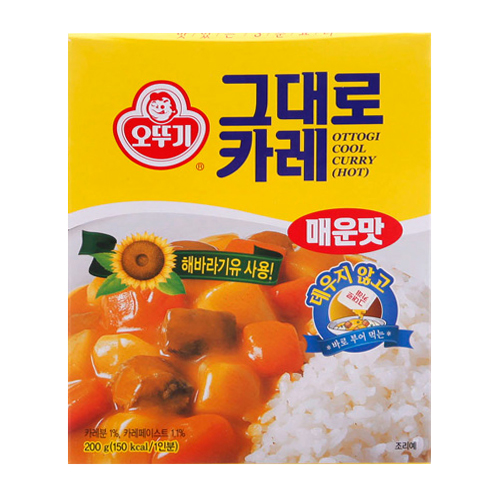 오뚜기 그대로 카레 매운맛 200g [1개]