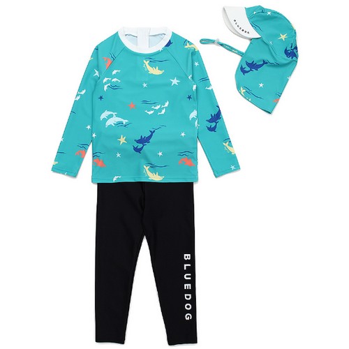 서양네트웍스 블루독 돌고래 그래픽 수영복 세트 23940-620-04