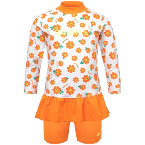 배럴  키즈 여아 선셋 데이지 원피스 랩 오렌지 B3SKWOR001ORG