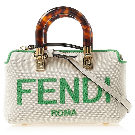 펜디 여성 미니 웨이 캔버스 자수 로고 숄더 크로스백 8BS067ANVG F1LG8 4213070