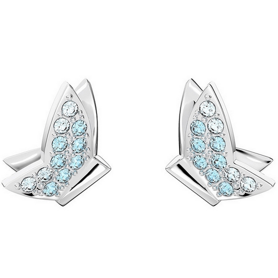 스와로브스키  Lilia 블루 로듐 스터드 귀걸이 5662183