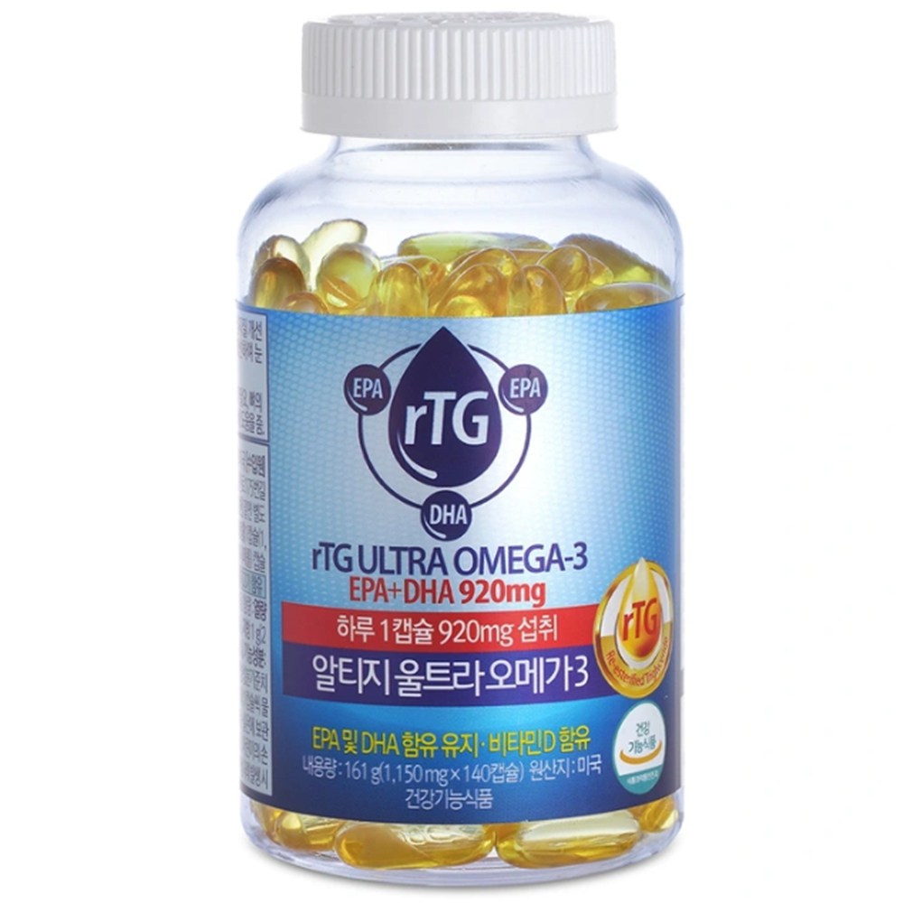 CAPTEK 알티지 울트라 오메가3 1150mg 140캡슐