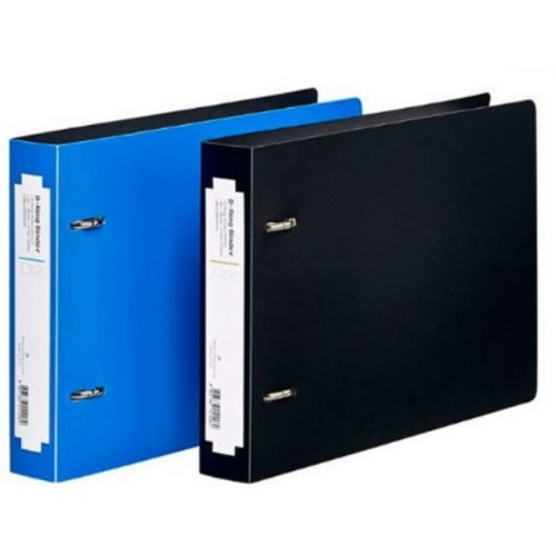 문화산업  PP 2공D링바인더 가로형 A5 B440-6 흑색