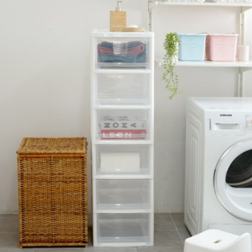 보노하우스 맥스 서랍장 6단 1개 투명