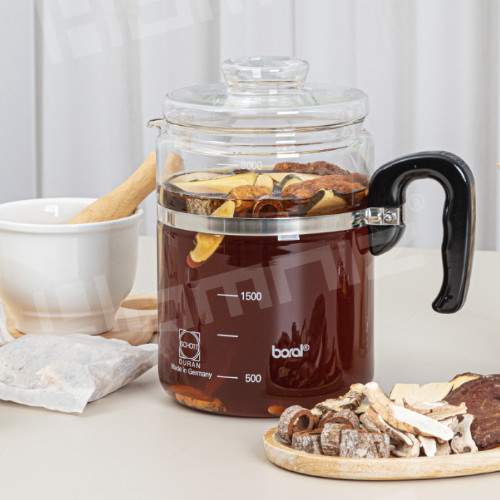 보랄 독일 쇼트듀란 티마스터 내열 유리 대용량 약탕기 3.0L BR-HP3000