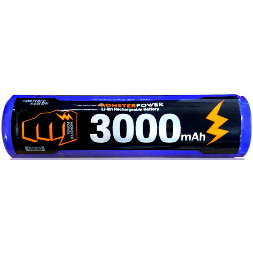 대륙의실수  몬스터파워 리튬이온 18650 - 3000mAh (벌크)