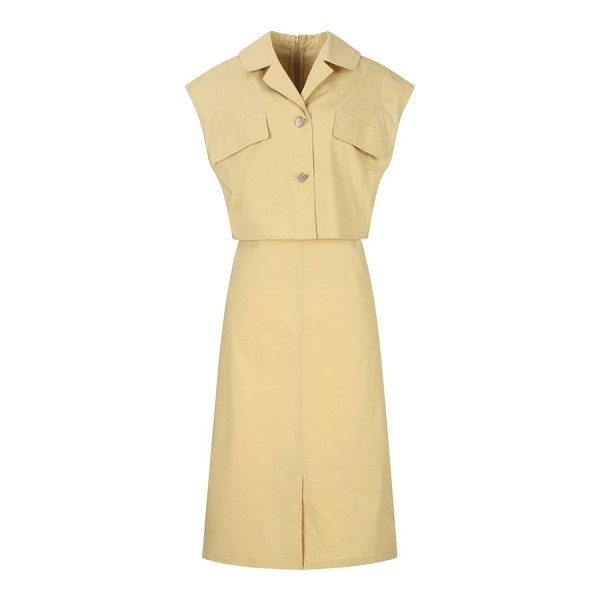 베스띠벨리 슬리브리스 자켓 레이어드 원피스 BGOAF7536