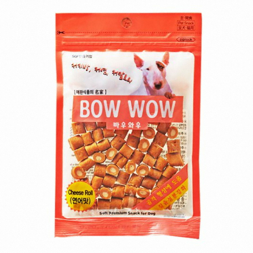 바우와우 치즈롤 연어 120g