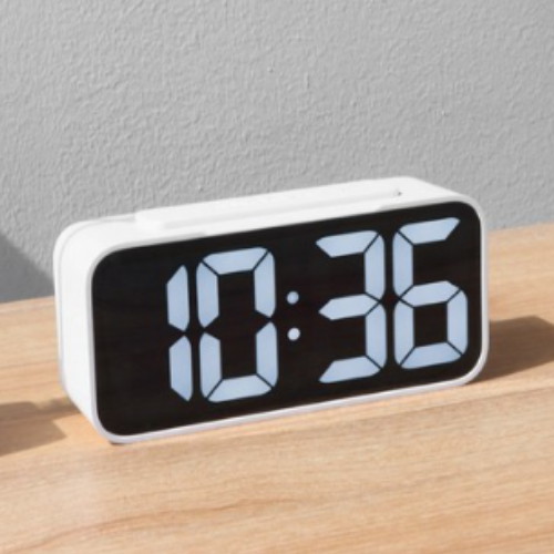 플랜룩스  빅뷰 디지털 전자 LED 무소음 탁상 책상 알람 시계