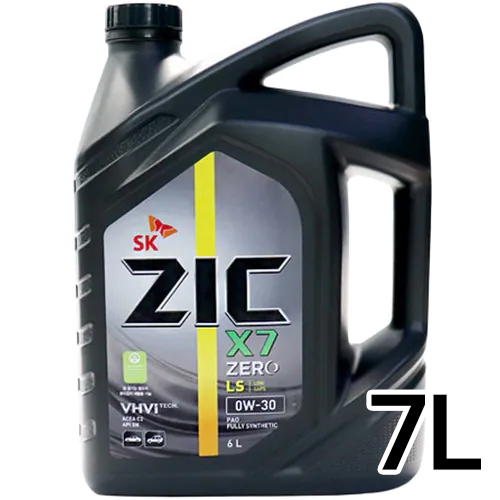 SK엔무브 ZIC 제로 X7 LS 0W30 7L