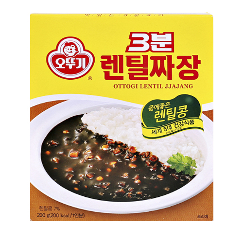 오뚜기  3분 렌틸콩 짜장 200g