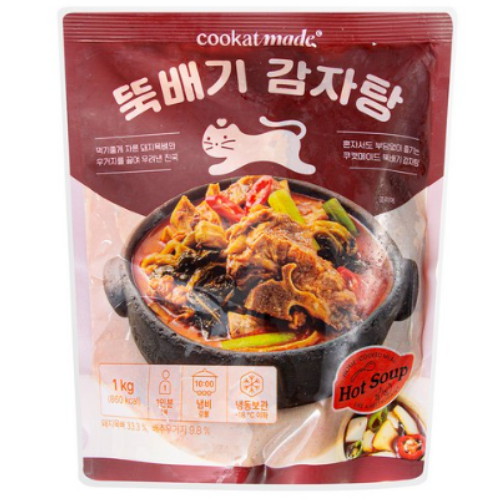 지엔티 쿠캣 뚝배기 감자탕 1KG - 에누리 가격비교