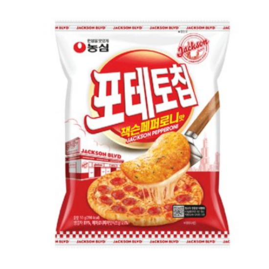 농심  포테토칩 잭슨페퍼로니맛 50g