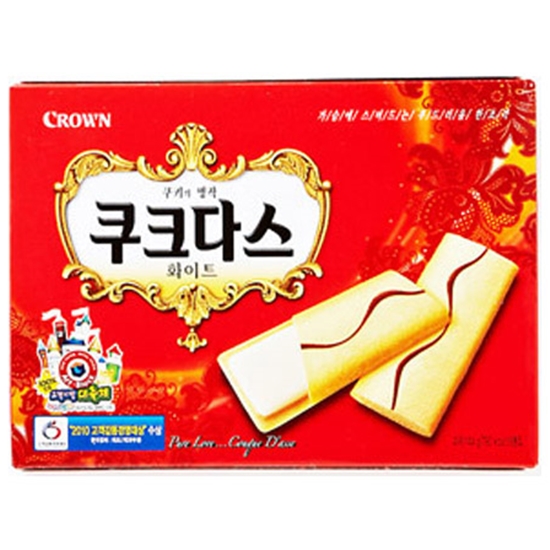 크라운제과  쿠크다스 화이트 128g