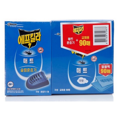에프킬라 모기약 매트 히터 + 리필 90매