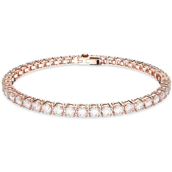 스와로브스키 여성 Matrix Tennis 로즈골드 팔찌_5657659