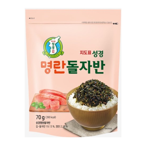 성경식품 지도표성경김 지도표 성경김 명란돌자반 70g