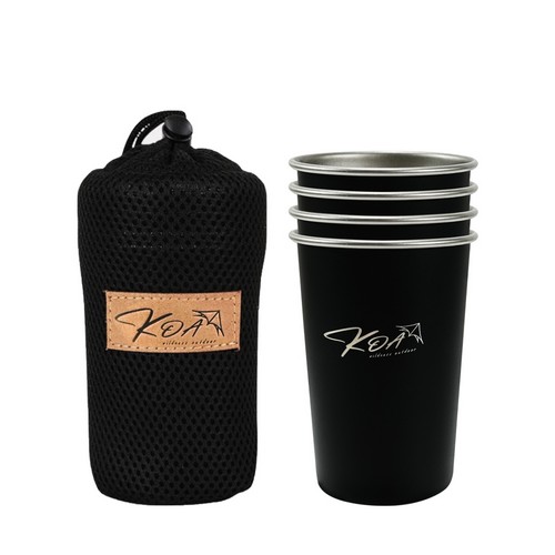 코아  브릭 캠핑컵 350ml 4P