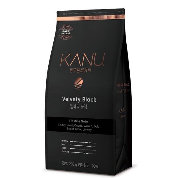 동서식품 카누 벨베티 블랙 분쇄 원두 200g