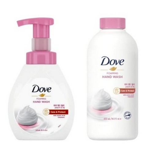 도브 포밍 핸드워시 피치 앤드 릴리 240ml + 리필 430ml