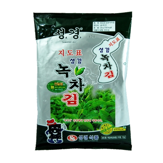 성경식품 지도표성경김 녹차김 30g