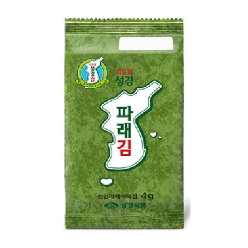 성경식품 지도표성경김 재래식 파래김 4g