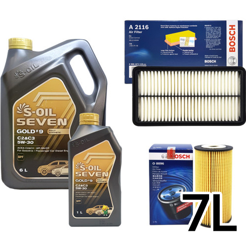 에스오일  세븐골드 5W30 + 보쉬필터 그랜드카니발R 2.2 디젤
