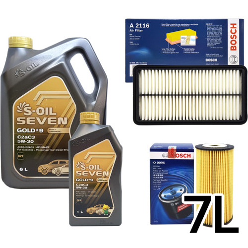 에스오일  세븐골드 5W30 + 보쉬필터 뉴카니발R 디젤