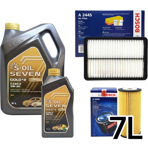 에스오일  세븐골드 5W30 + 보쉬필터 맥스크루즈 2.2 디젤