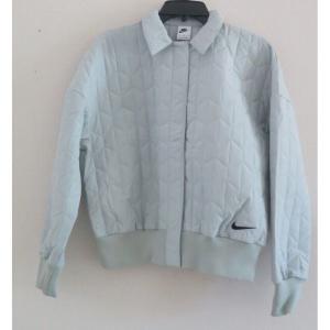 나이키 DD5120 013 Womens Sz S Gray Haze Essentials Quilted Woven Jacket ...