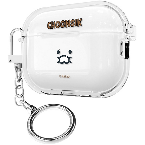 아이콘스 카카오프렌즈 에어팟 프로2 춘식이 카툰 투명슬림 케이스