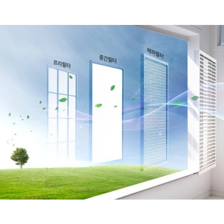 솔라크린에어 미세먼지 공기청정기 창문형