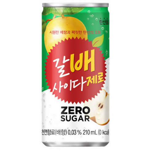 해태음료 갈배 사이다 제로 210ml