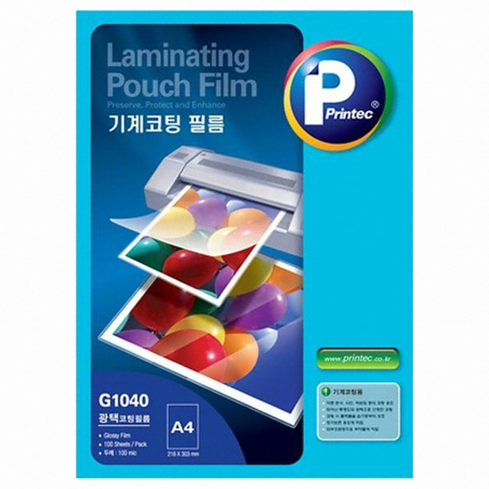프린텍  기계코팅 필름 G1040 A4 100mic