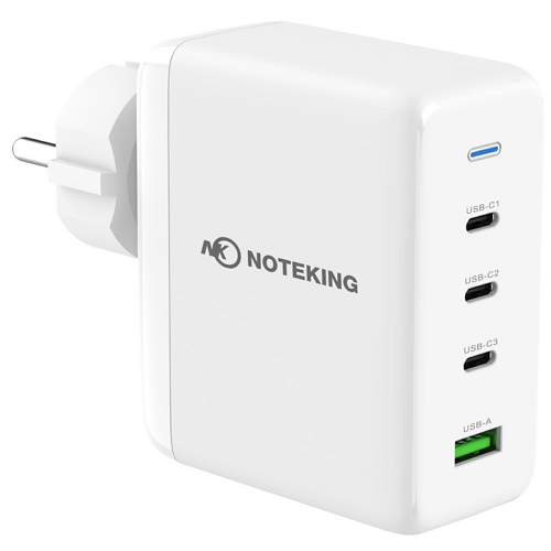 노트옵션 NOTEKING 필 PD PPS 150W 4포트 GaN 접지형 충전기 ZX-4U13T