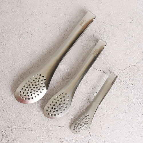 제우스  스텐 무광 타공 집게 3size