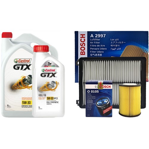 캐스트롤  GTX SP/C3 5W30 7L + 보쉬필터 올뉴 K7 YG 3.3 가솔린