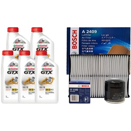 캐스트롤  GTX SP/C3 5W30 5L + 보쉬필터 기아 K5 TF 2.0 가솔린 터보