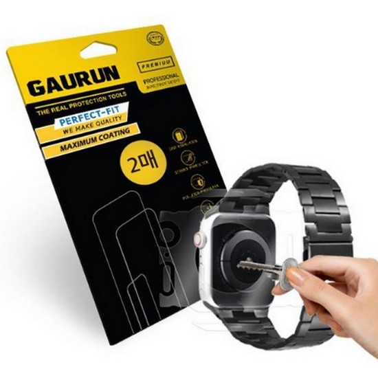 제이티앤디 가우런 애플워치 SE2 44mm 유광 전신 외부보호필름 2매
