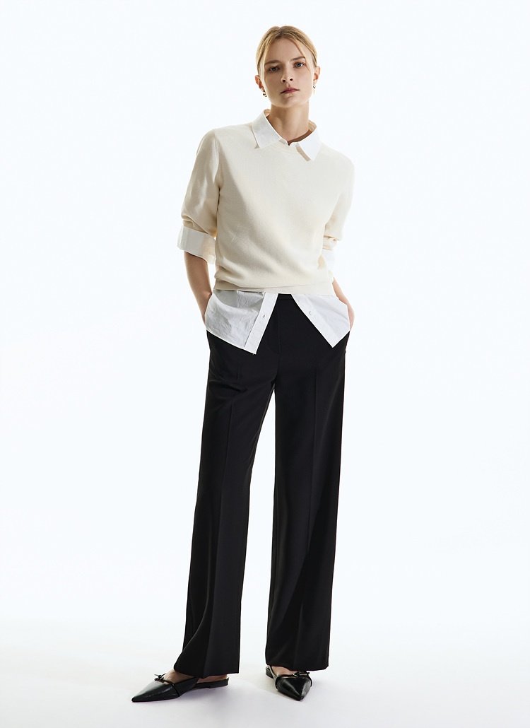 솔리드 여성 루즈핏 팬츠 SWWSLN32040