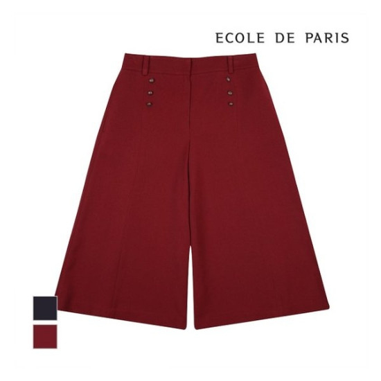 에꼴드파리 더블버튼 와이드 팬츠_CB0XWPA025Z