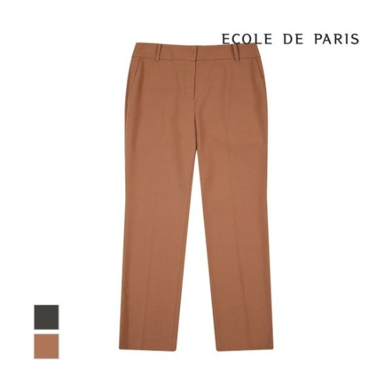 에꼴드파리 노버튼 슬랙스팬츠_CB0XWPA029Z