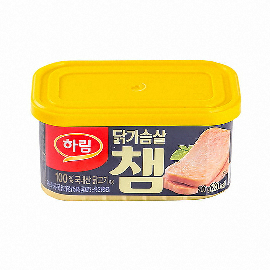 하림  3% 챔 닭가슴살 햄 통조림 6개 200g