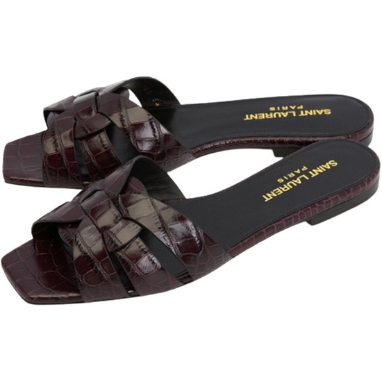 생로랑 트리뷰트 크로커다일 뮬 슬리퍼_572761 06A00 6031