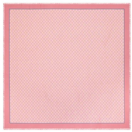 구찌 Horsebit 실크 숄이 있는 GG 프린트 662577 3GA40 5969