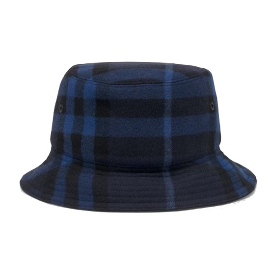 버버리 남성 체크 패턴 버킷햇 네이비 블루 8050429 CHECK PATTERN BUCKET HAT
