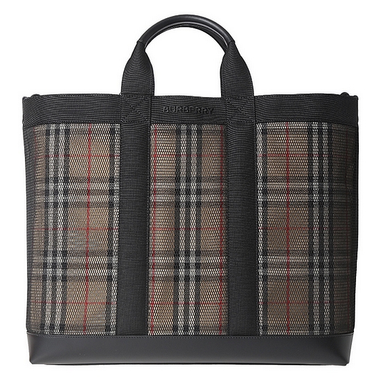 버버리 라벨루쏘  남성 빈티지 체크 토트백_8065820
