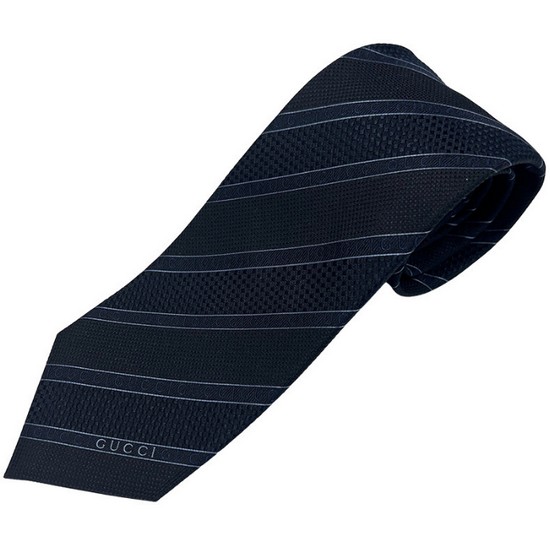 구찌 스트라이프 명품 넥타이 네이비 499694 4B002 4100