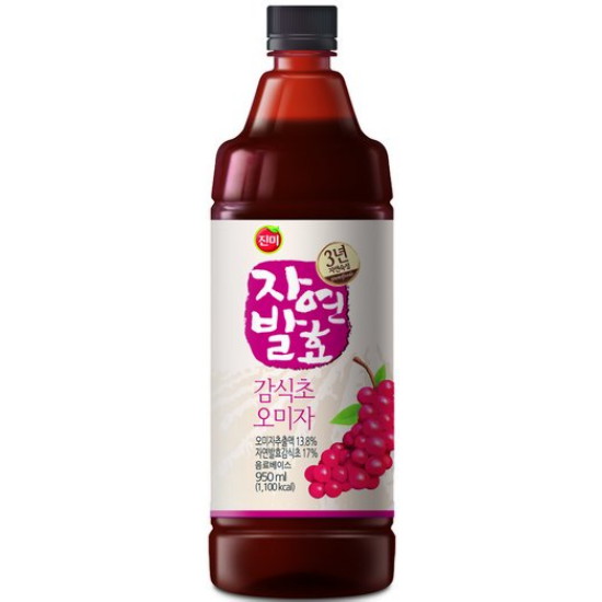 진미식품 진미 3년숙성 자연발효 감식초 오미자 950ml 1개